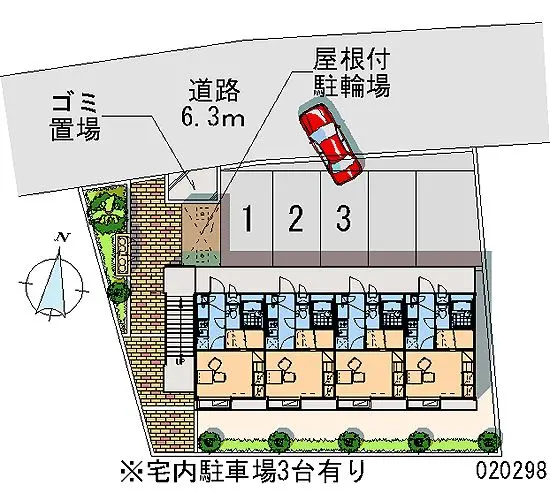 ★手数料０円★八王子市石川町　月極駐車場（LP）